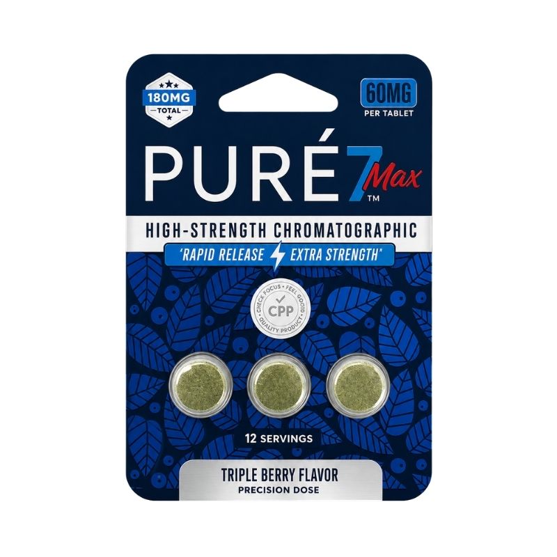 🎁 Pure7 Max High-Strength Chromatographic 7-Hydroxy 60mg Per Tablet (100% off)
