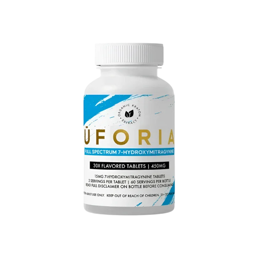 Uforia Full Spectrum 30ct 7-OH Tabs Blue 15mg Per Tablet - Seven Tech