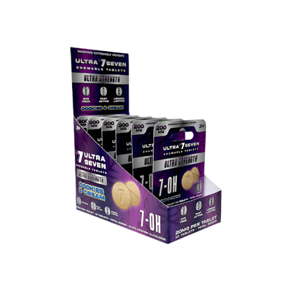 Ultra Seven 10ct 7OH Tabs Ultra Strength Cookies & Cream 20mg Per Tablet - Seven Tech