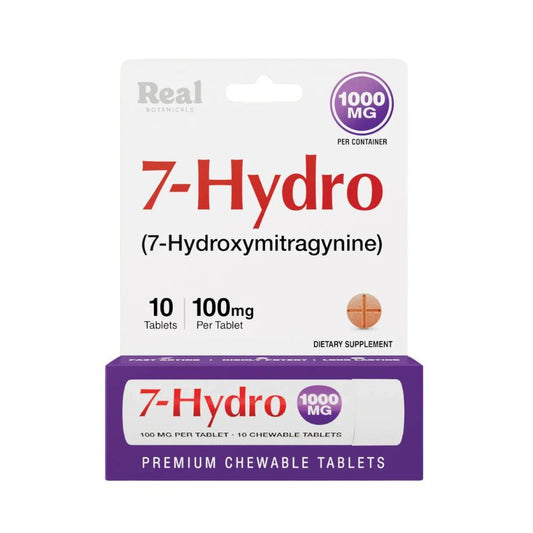 Real Botanicals 7-Hydroxymitragynine Chewable Tablets 10ct 100mg Per Tablet