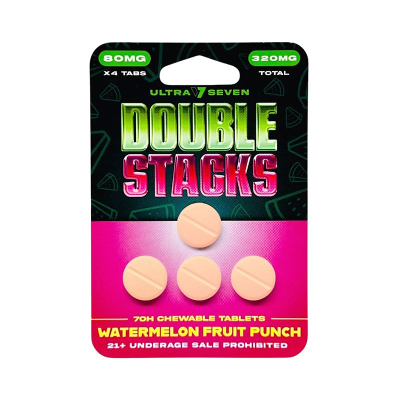 Ultra Seven Double Stacks 7-Hydroxymitragynine Chewable Tab 4ct 80mg Per Tablet