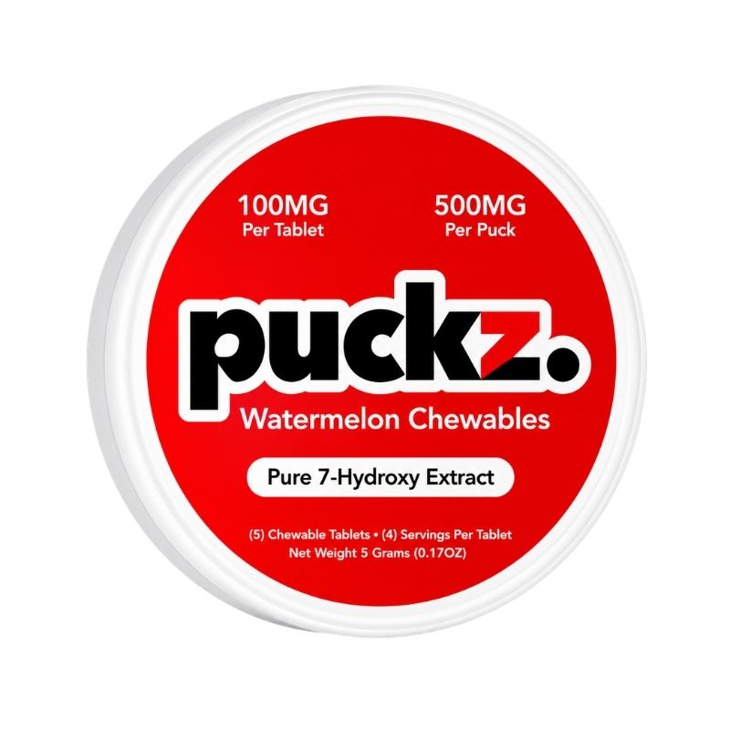 🎁 Puckz Pure 7-Hydroxymitragynine Extract Chewable Tablets Can 5ct 100mg Per Tablet (100% off)