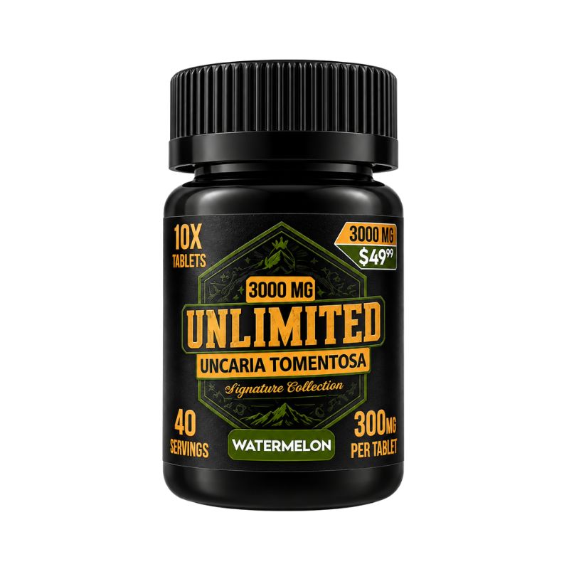 Unlimited Uncaria Tomentosa Tablets 10ct 300mg Per Tablet
