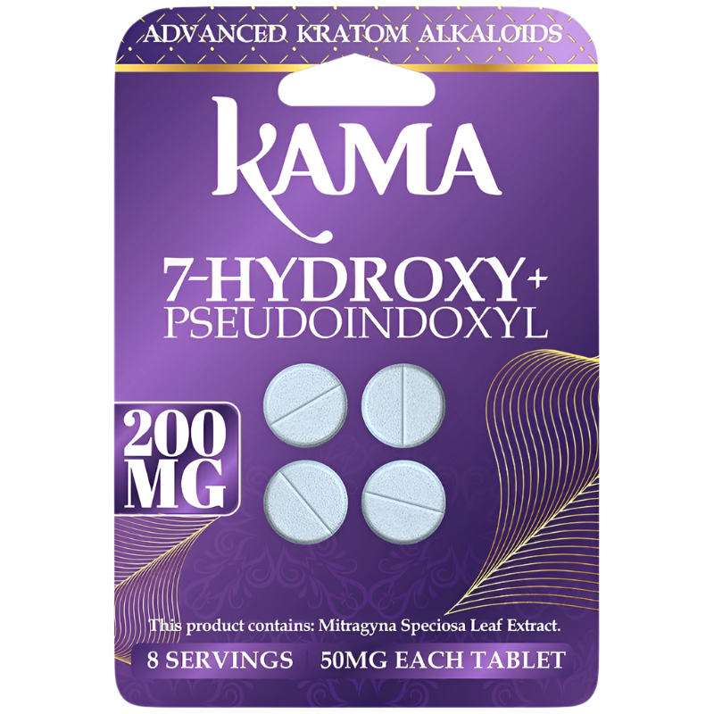 KAMA 4ct 7OH + Psuedoindoxyl Tabs Unflavored 50mg per Tablet