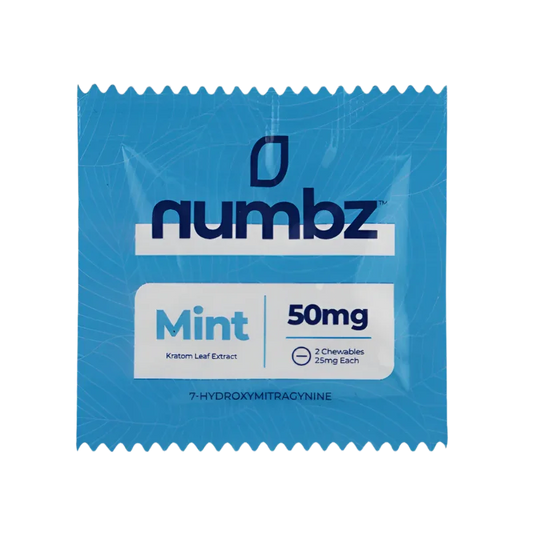 Numbz 7-OH + MIT Chewable Tablets Mint 2ct 25mg Per Tablet - Seven Tech