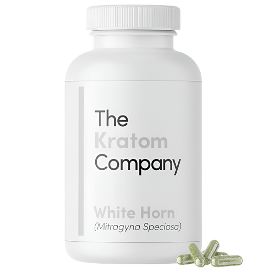 THE KRATOM COMPANY CAPSULES 500CT / 14.4OZ / 500MG - HORN WHITE VEIN - Seven Tech