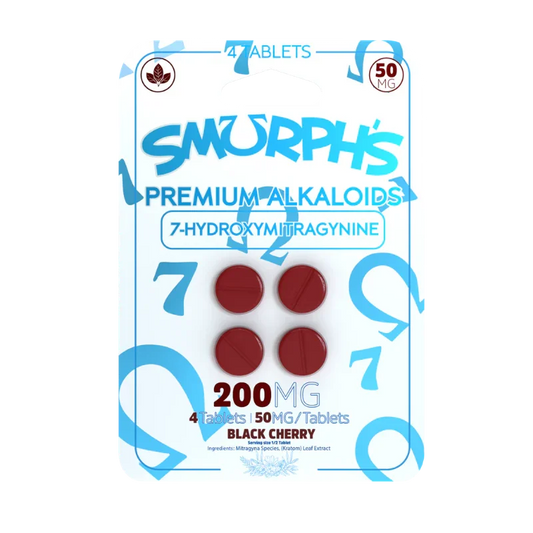 Smurph's 4ct 7OH Tabs Black Cherry 50mg per Tablet - Seven Tech