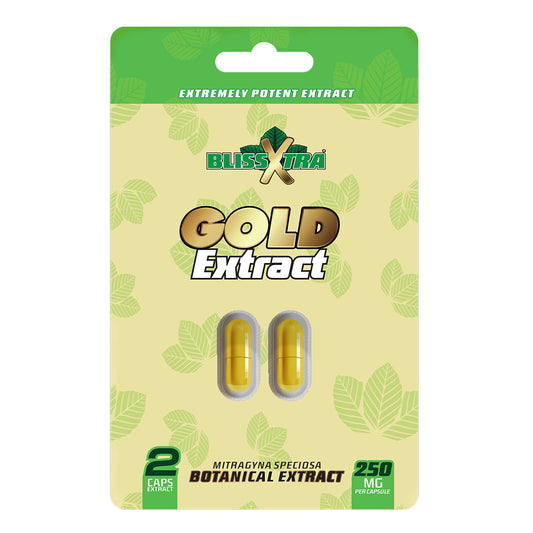 BLISSXTRA XTREME GOLD BOTANICAL EXTRACT CAPSULES 250MG - 2CT - Seven Tech