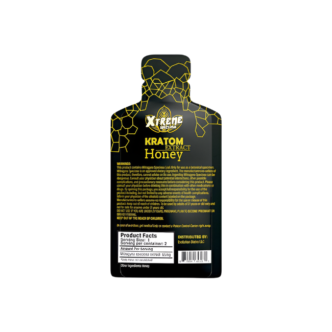 XTREME SPECIOSA KRATOM EXTRACT 15ML MIT POUCH 130MG - HONEY - Seven Tech