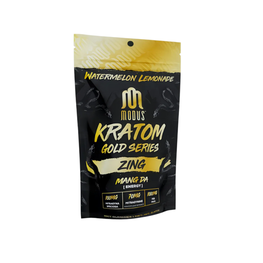 MODUS KRATOM GOLD SERIES GUMMIES 1000MG 10CT ZING MAENG DA (ENERGY) - WATERMELON LEMONADE - Seven Tech