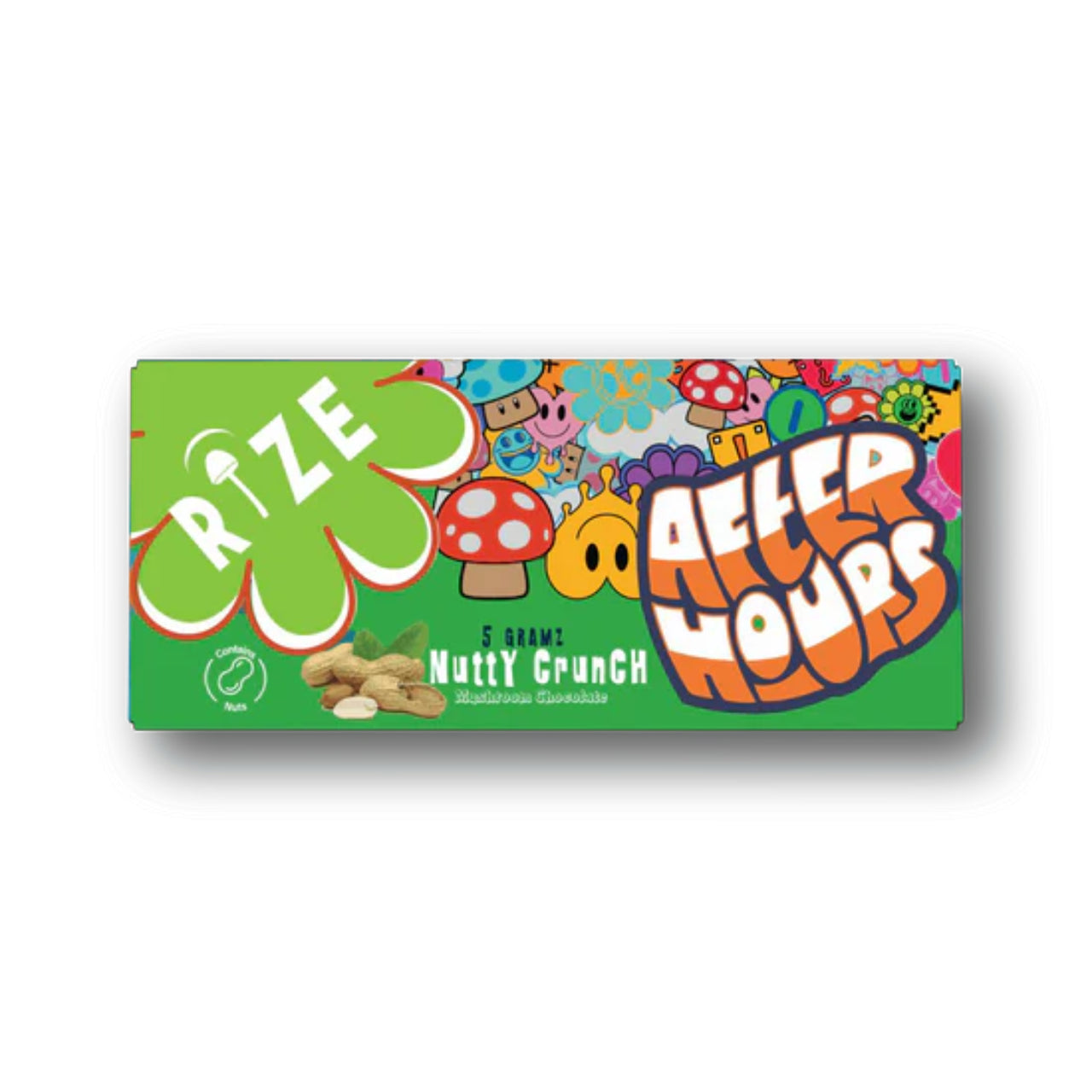 AFTER HOURS X RIZE CHOCO BARS (5G) - NUTTY CRUNCH - Seven Tech