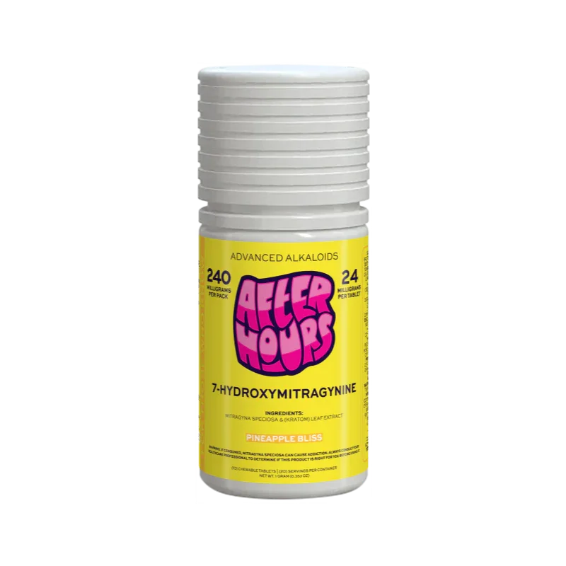 After Hours 10ct 7OH Chewable Tabs Pineapple Bliss 24mg per Tablet - Seven Tech