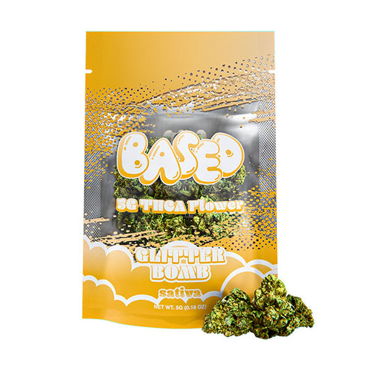 BASED 5G THCA FLOWER – GLITTER BOMB SATIVA