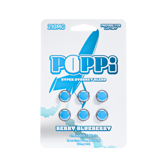 Poppi 6ct 7OH Tabs Berry Blueberry 35mg Per Tablet