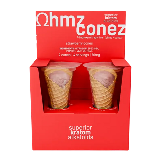 Ohmz Conez 2ct 7OH Exodus Strawberry Cones 35mg per Cone - Seven Tech