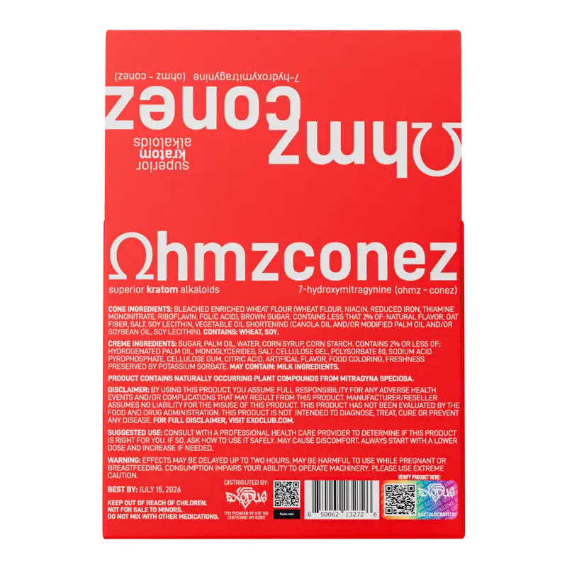 Exodus Ohmz Conez 2 ct 70mg Strawberry - 7OH+