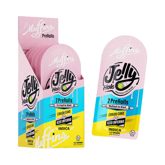 MUFFINS-THC-A JELLY HOLES PREROLL ICED INFERNO/CRASHCAKE - Seven Tech