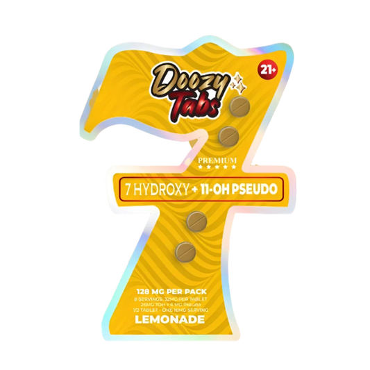 Doozy Tabs 4ct 7OH+11OH Pseudo Chewable Tabs Lemonade 32mg per Tablet - Seven Tech
