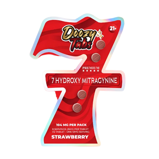 Doozy Tabs 4ct 7OH Chewable Tabs Strawberry 26mg per Tablet - Seven Tech