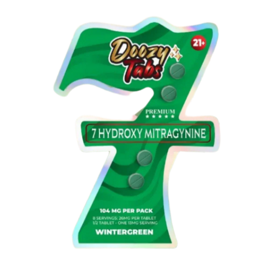 Doozy Tabs 4ct 7OH Chewable Tabs Wintergreen 26mg per Tablet - Seven Tech