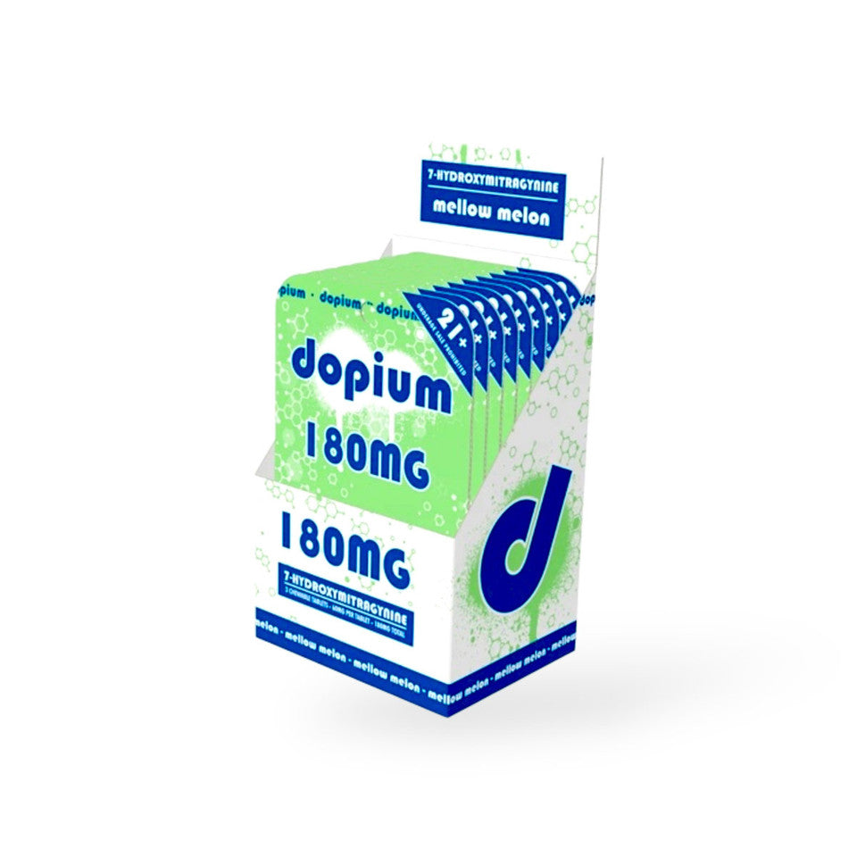 DOPIUM 7-HYDROXY CHEWABLE TABLETS 3CT 60MG PER TABLET - MELLOW MELON
