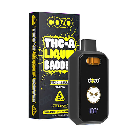 DOZO - THC-A LIQUID BADDER 5G DISPOSABLES - LIMONCELLO - SATIVA