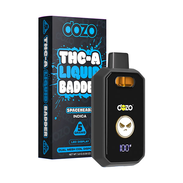 DOZO - THC-A LIQUID BADDER 5G DISPOSABLES - SPACEHEADZ - INDICA - Seven Tech