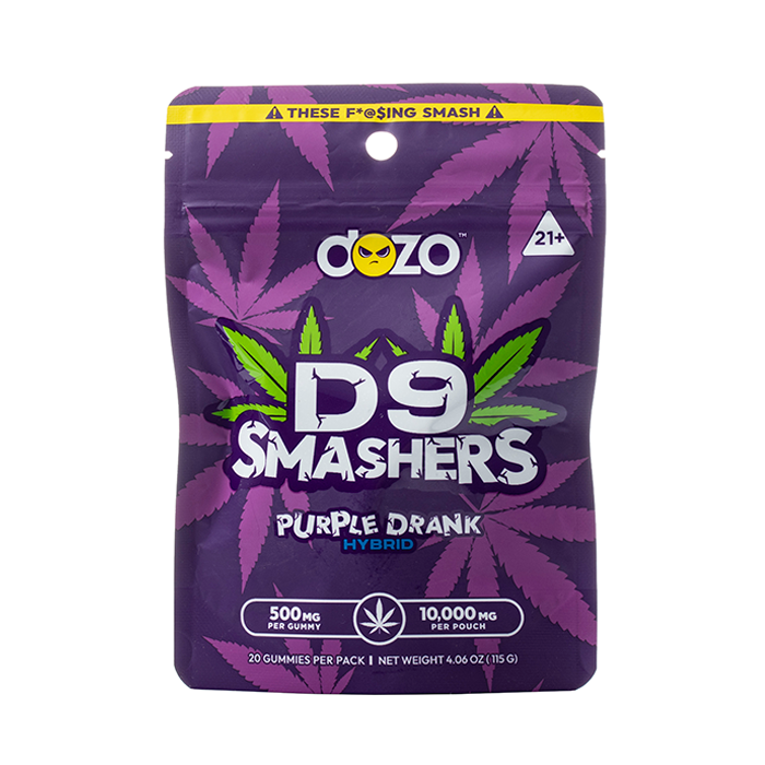 DOZO - D9 SMASHERS GUMMIES - 20 COUNT -PURPLE DRANK - HYBRID - Seven Tech