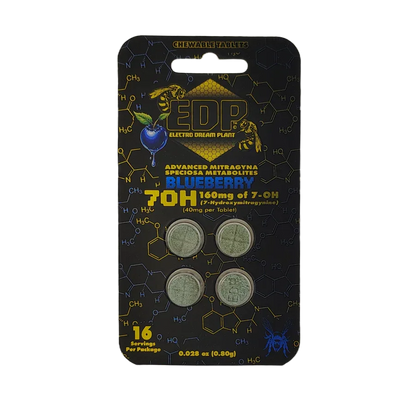 EDP 4ct 7OH Chewable Tabs Blueberry 40mg per Tablet - Seven Tech