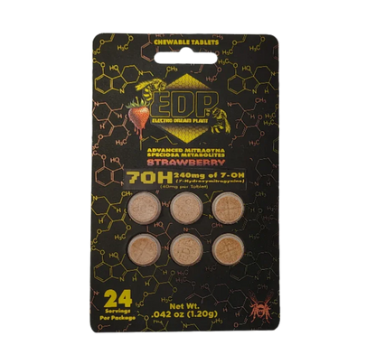 EDP 6ct 7OH Chewable Tabs Strawberry 40mg per Tablet - Seven Tech