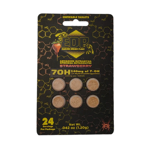 EDP 6ct 7OH Chewable Tabs Strawberry 40mg per Tablet - Seven Tech