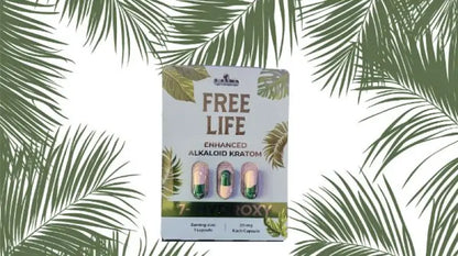 Free Life Enhanced Alkaloid Kratom Capsules for Health Care - Seven Tech