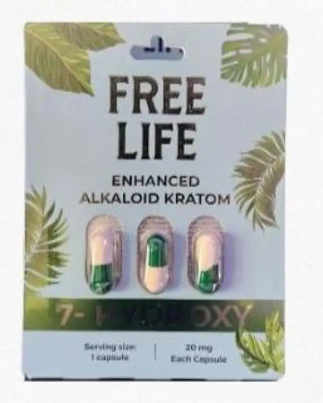 Free Life Enhanced Alkaloid Kratom Capsules for Health Care - Seven Tech