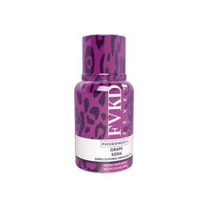 Purple leopard-print bottle.