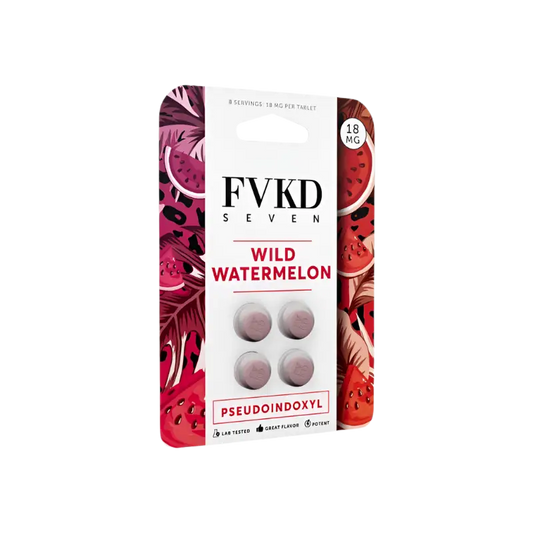 Wild watermelon flavored chewable tablets.