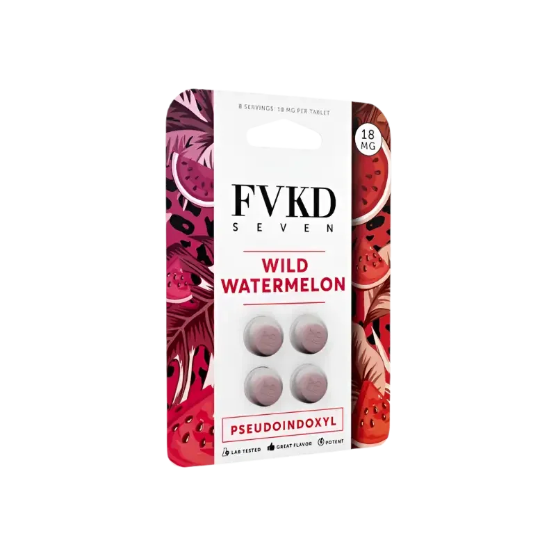 🎁 FVKD Seven 4ct Psuedoindoxyl Tabs Wild Watermelon 18mg per Tablet (100% off)
