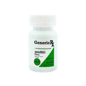 Generic Rx 300mg Bottle 30ct Tabs 10mg GenericRx  7OH+