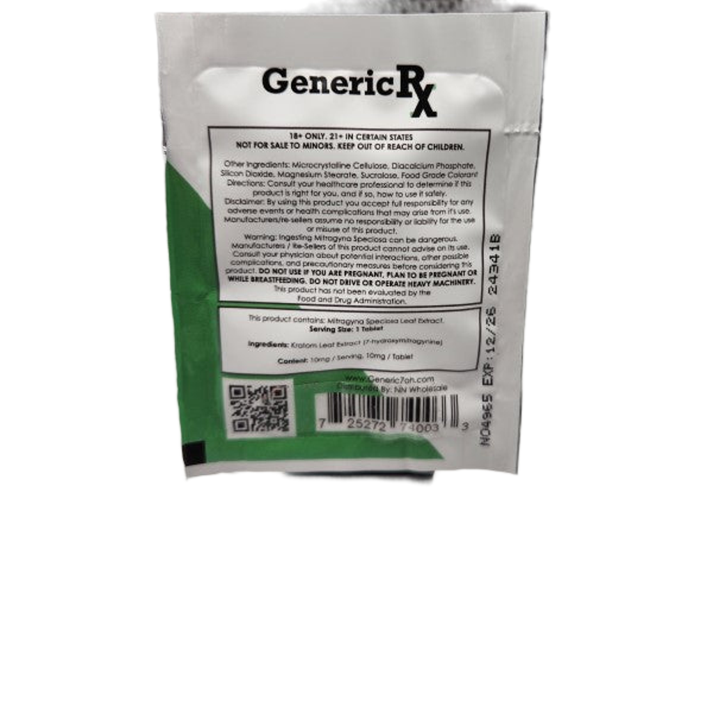 Generic Rx 10mg 3ct Tabs 30mg Pack GenericRx  7OH+