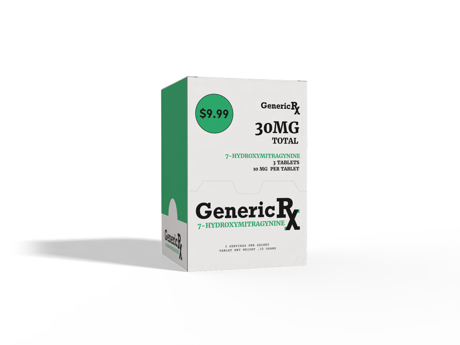 Generic Rx 10mg 3ct Tabs 30mg Pack GenericRx  7OH+