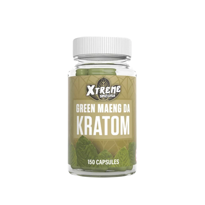 XTREME SPECIOSA Kratom CAPSULES 150CT - MAENG DA GREEN VEIN - Seven Tech