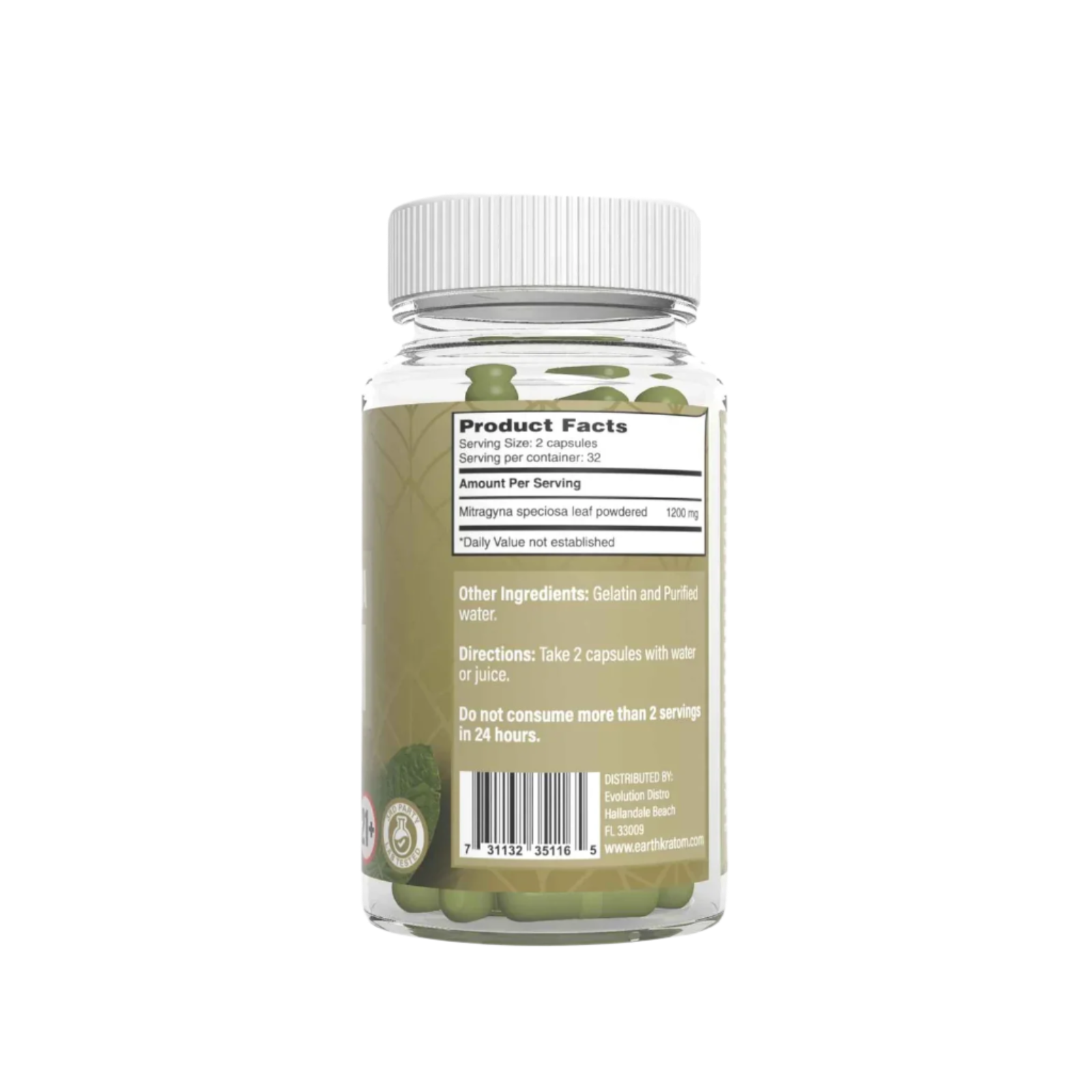 XTREME SPECIOSA CAPSULES 65CT - MAENG DA GREEN VEIN - Seven Tech