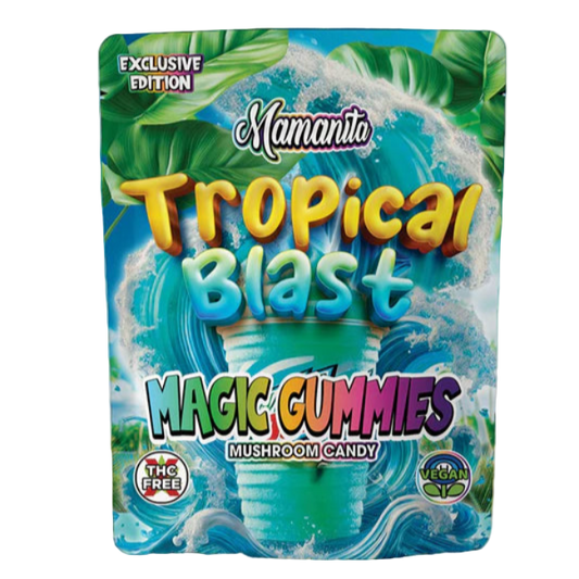 🎁 Mamanita Tropical Blast Magic Gummies Mushroom Candy 2pcs 800mg 1600mg Per Pkg (100% off)