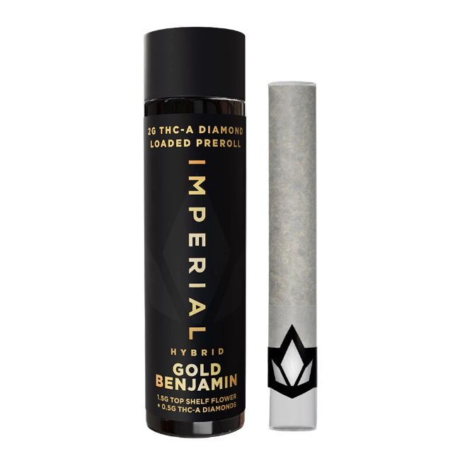 IMPERIAL THC-A LOADED PREROLL 2G – GOLD BENJAMIN HYBRID