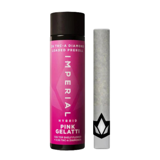 IMPERIAL THC-A LOADED PREROLL 2G – PINK GELATTI HYBRID