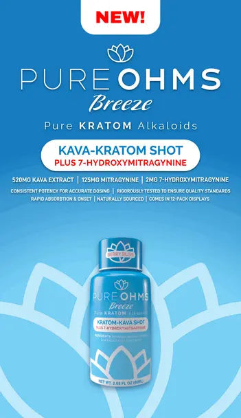 Pure Ohms Breeze Kava  7-OH Shot - 7OH+