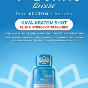 Pure Ohms Breeze Kava  7-OH Shot - 7OH+