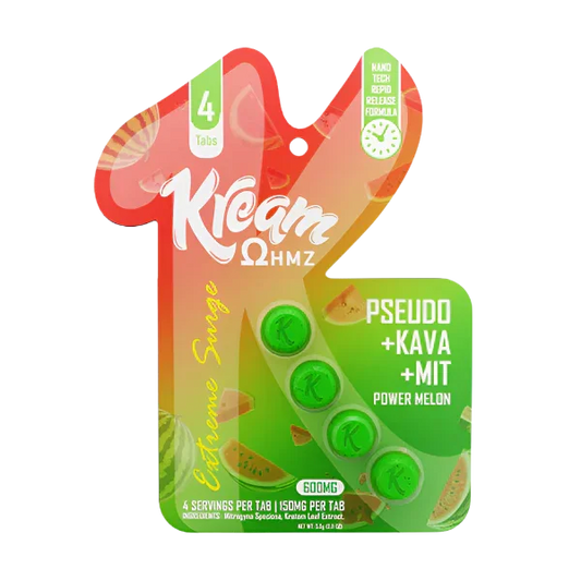 Kream 4ct Pseudo Kava Mit Power Melon Premium 150mg per Tablet - Seven Tech