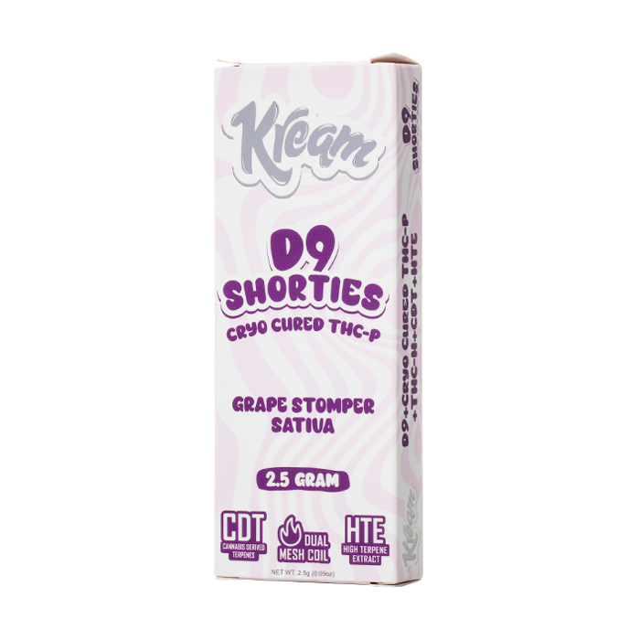 KREAM D9 SHORTIES CRYO CURED THC-P 2.5G DISPOSABLE - GRAPE STOMPER SATIVA - Seven Tech
