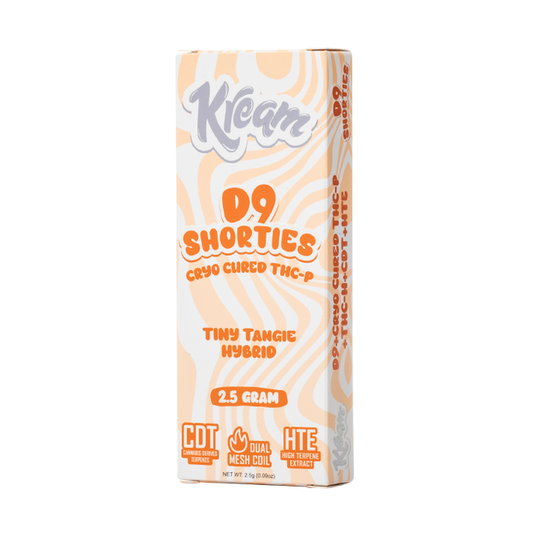 KREAM D9 SHORTIES CRYO CURED THC-P 2.5G DISPOSABLE - TINY TANGIE HYBRID - Seven Tech