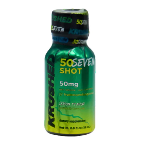 Krushed 7-Hydroxymitragynine Lemon Liquid Kratom Extract Shot 50mg